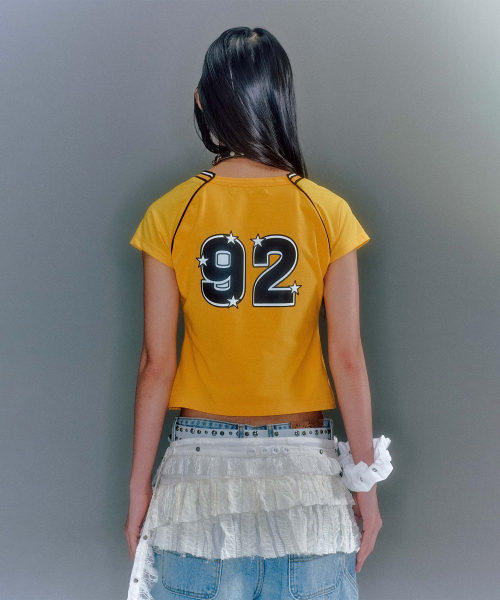 BECKY FOOTBALL T-SHIRTS (2COLOR)