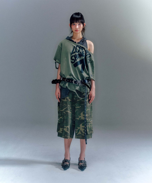 DION CUT-OUT BOX T-SHIRTS (2COLOR)