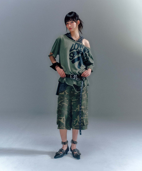 DION CUT-OUT BOX T-SHIRTS (2COLOR)