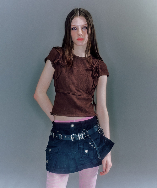 JAYNA CRUMPLE T-SHIRT (2COLOR)