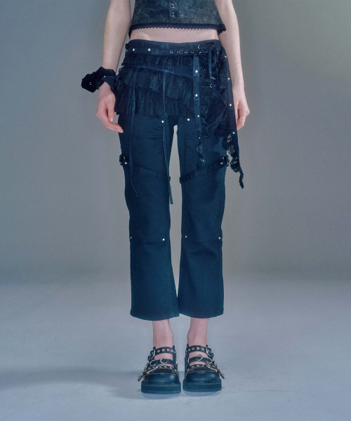 BONA STRAP ANKLE PANTS (3COLOR)