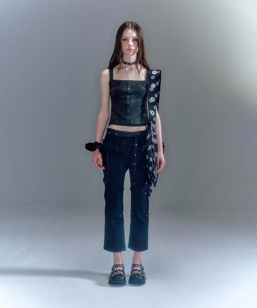 BONA STRAP ANKLE PANTS (3COLOR)