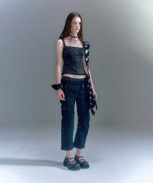 BONA STRAP ANKLE PANTS (3COLOR)