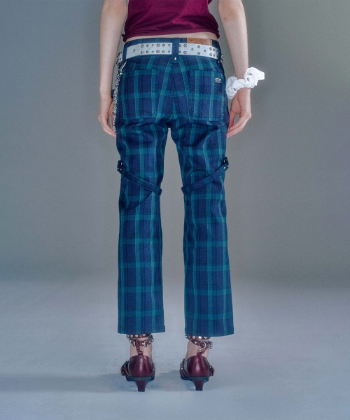 BONA STRAP ANKLE PANTS (3COLOR)