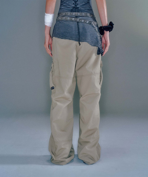 WAYEN MILITARY CARGO PANTS (BEIGE)