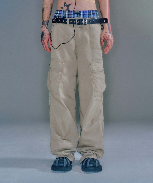 WAYEN MILITARY CARGO PANTS (BEIGE)