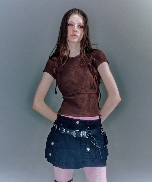 KATHY CARGO MINI SKIRT (2COLOR)
