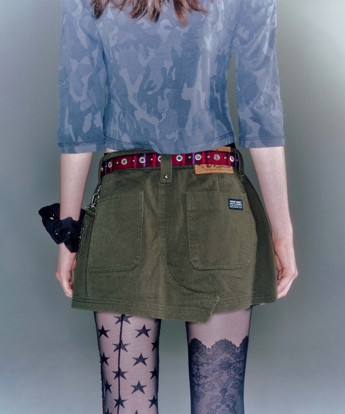 KATHY CARGO MINI SKIRT (2COLOR)