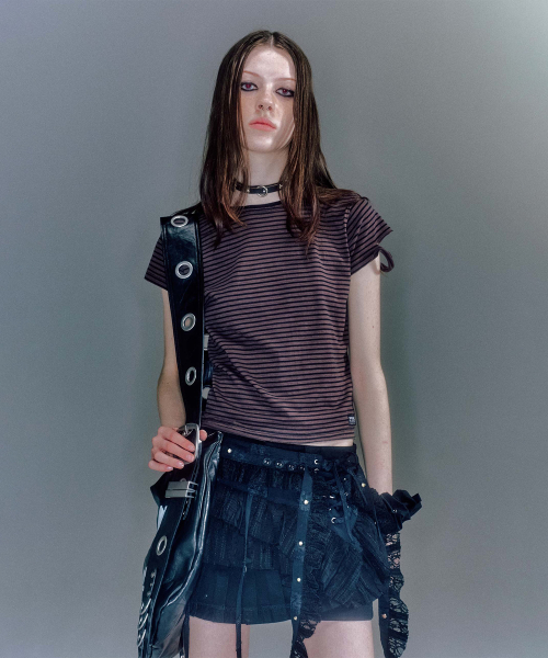 LILLY LACE LAYERED MINI SKIRT (2COLOR)