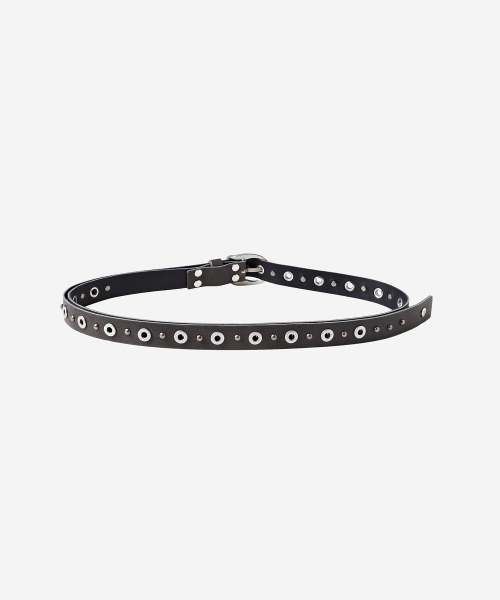LINKIN SKINNY EYELET BELT (2COLOR)