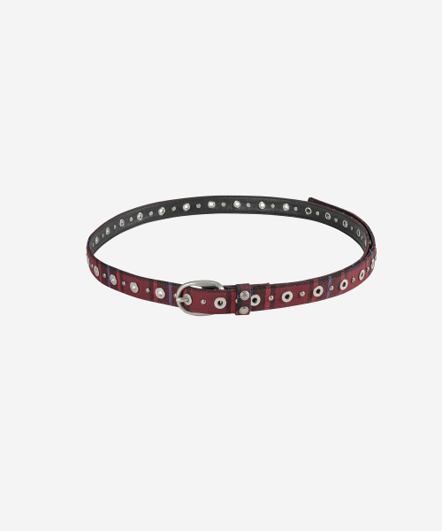 LINKIN SKINNY EYELET BELT (2COLOR)