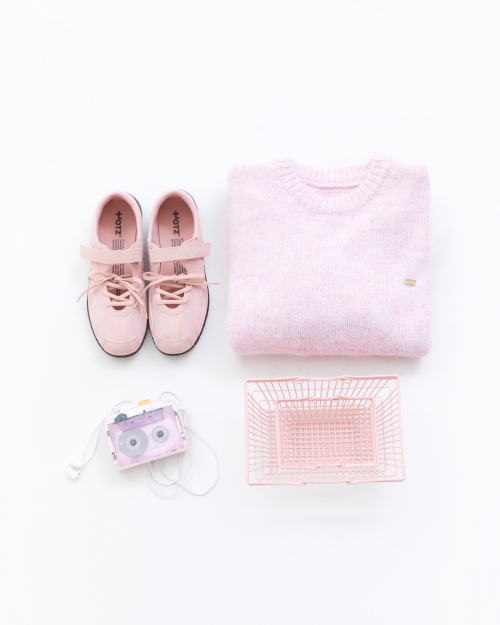 Romari Suede Lace-Up Sneakers Pink OZSQGA143P