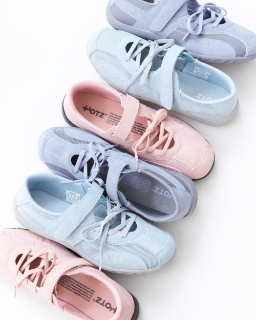 Romari Suede Lace-Up Sneakers Pink OZSQGA143P