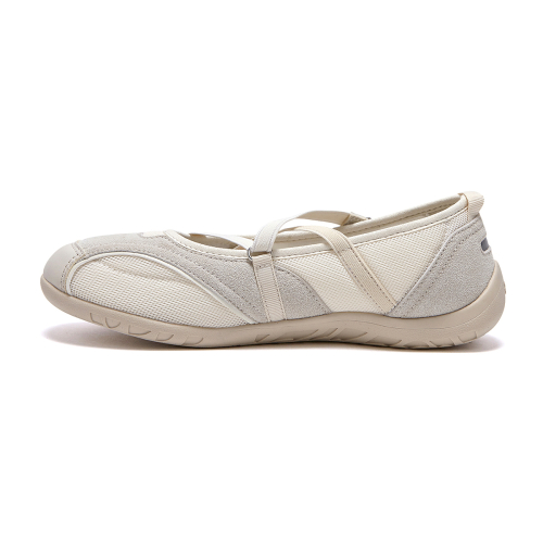 로마리 밴딩 스웨이드 스니커즈 스니커즈 아이보리 OZSQFA358I