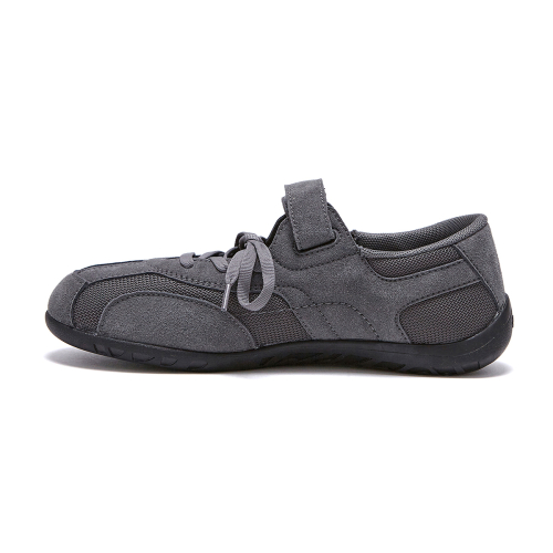 ROMARI Suede Lace Up Sneakers Gray OZSQGA143G