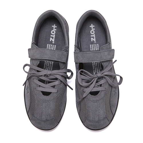 ROMARI Suede Lace Up Sneakers Gray OZSQGA143G