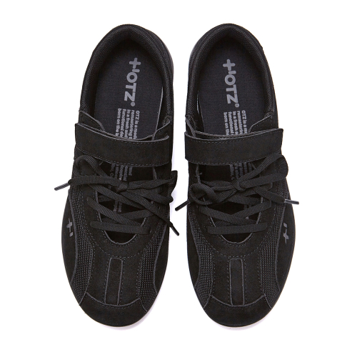 ROMARI Suede Lace-Up Sneakers Black OZSQGA390B