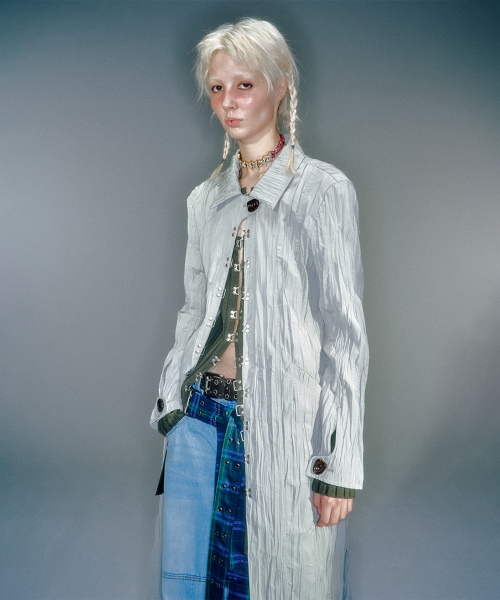 HADID WRINKLE HOOK COAT (2COLOR)