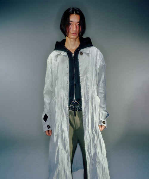 HADID WRINKLE HOOK COAT (2COLOR)