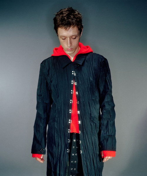 HADID WRINKLE HOOK COAT (2COLOR)