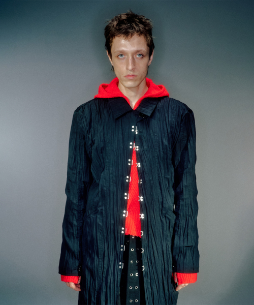 HADID WRINKLE HOOK COAT (2COLOR)