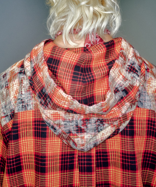 MAHA CHECK HOODIE SHIRT (2COLOR)