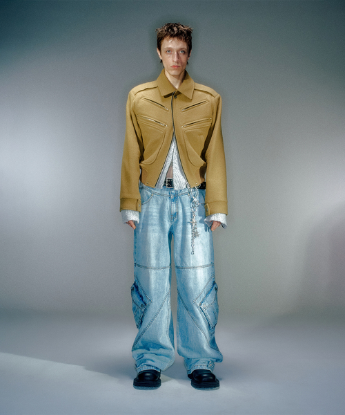 SCOPPER X-POCKET CARGO DENIM (2COLOR)