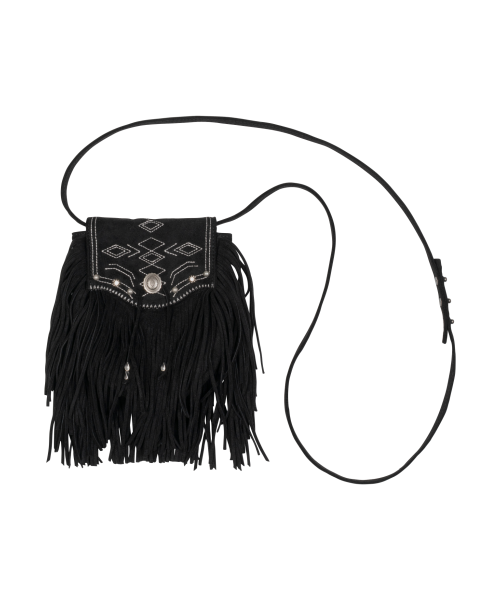TCM fringe mini bag (black)