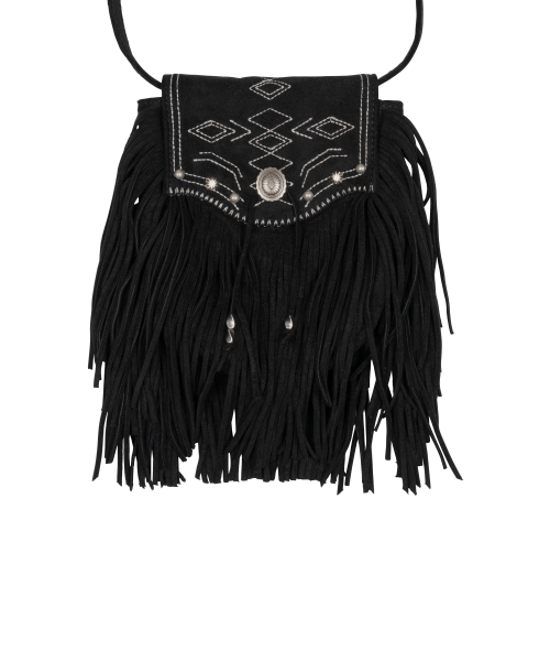 TCM fringe mini bag (black)