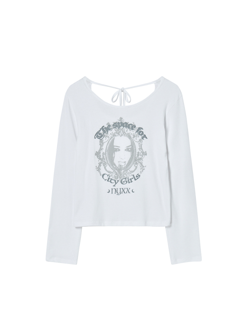 BADDIE L/S WHITE