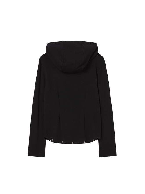 STUD HOODIE BLACK