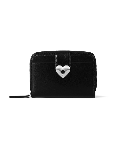 HEARTY ZIPPER POCKET - BLACK