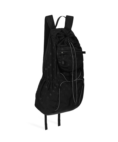 AIRY POCKET BACKPACK - DOT BLACK