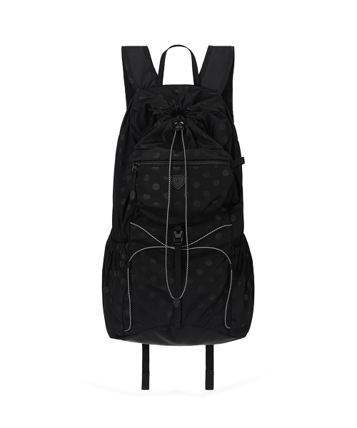 AIRY POCKET BACKPACK - DOT BLACK