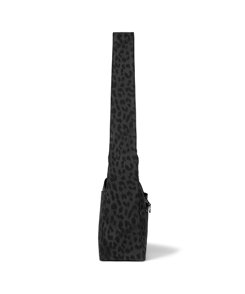 BASH SLOUCHY BAG - LEOPARD BLACK