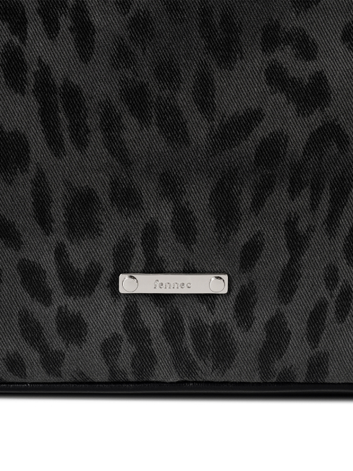 BASH SLOUCHY BAG - LEOPARD BLACK