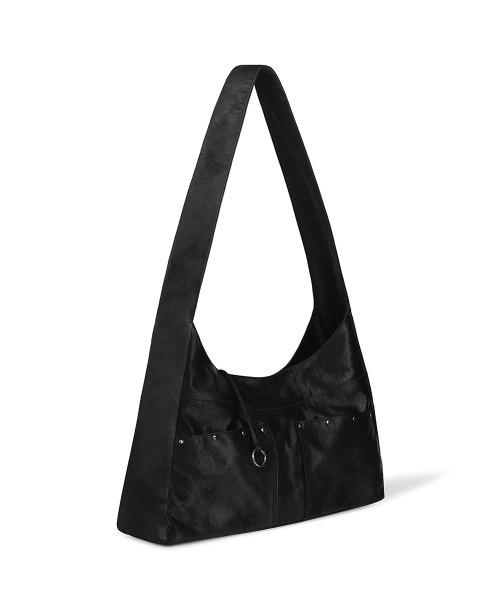 BASH SLOUCHY BAG - METAL BLACK