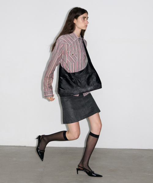 BASH SLOUCHY BAG - METAL BLACK