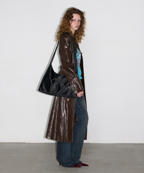 BASH SLOUCHY BAG - METAL BLACK