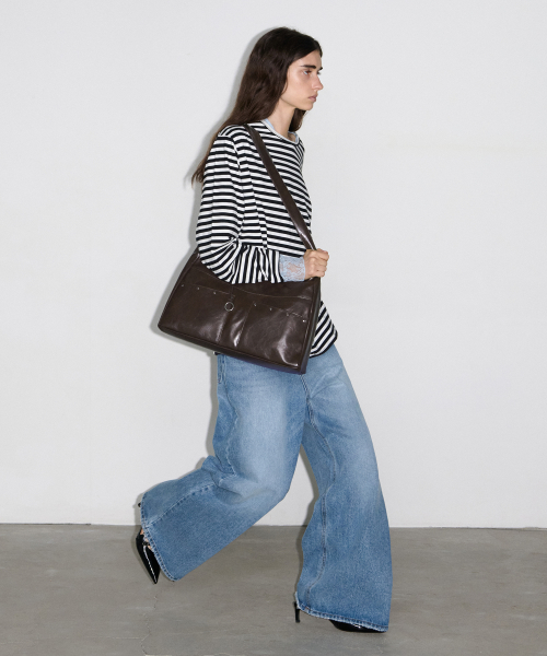 BASH SLOUCHY BAG - BROWN