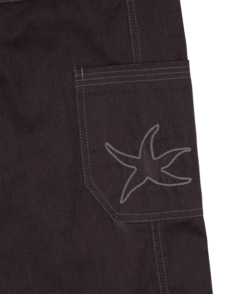 TCM stitch cargo pants (dark purple)