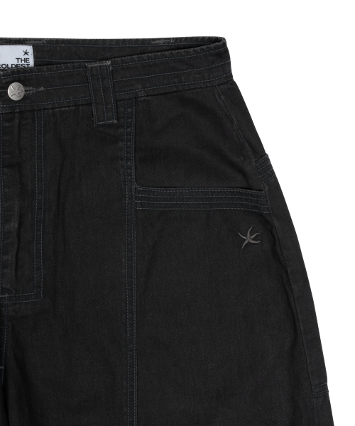 TCM stitch cargo pants (black)