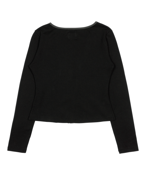 TCM twist button long sleeve (black)
