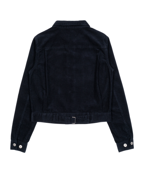 (w) TCM mini logo work jacket (navy)