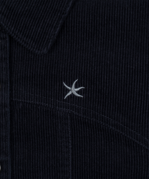 (w) TCM mini logo work jacket (navy)