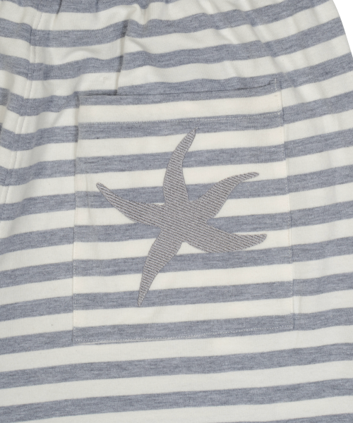 TCM stripe sweat pants (ivory/grey)