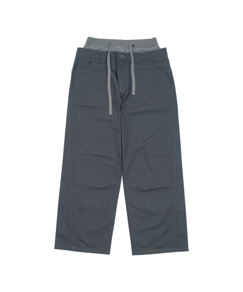 TCM trunk layered pants (navy)