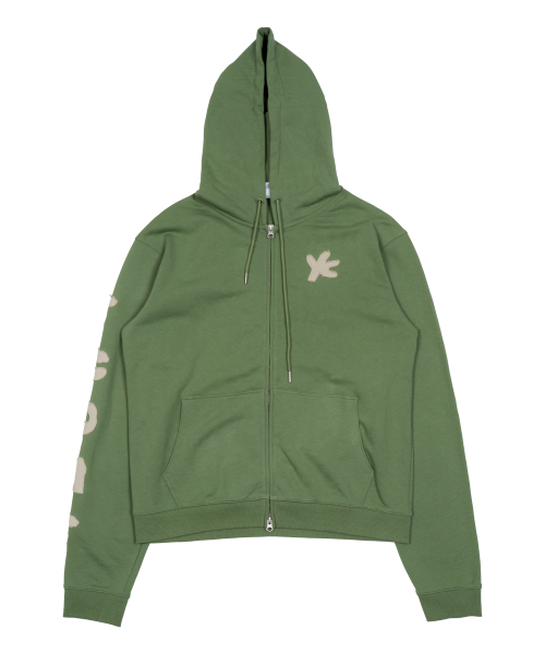 TCM tcdmt hooded zip-up (green)