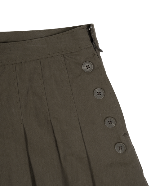 TCM skirt layered pants (brown)