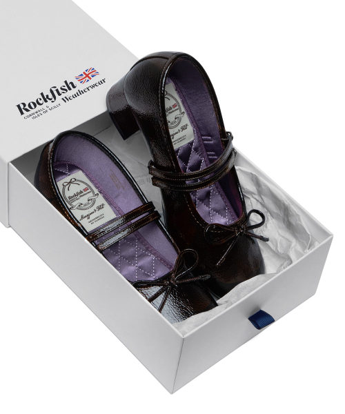 SQUARE TOE TWO STRAP MARYJANES(4CM) - 4 colors